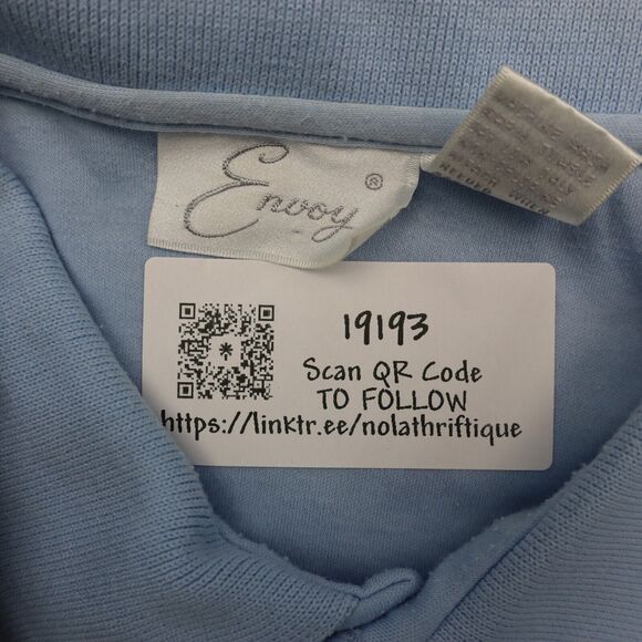 Envoy Shirt Mens XL Blue Plain Chest Button Short Sleeve Casual Collared Top - Picture 2 of 16